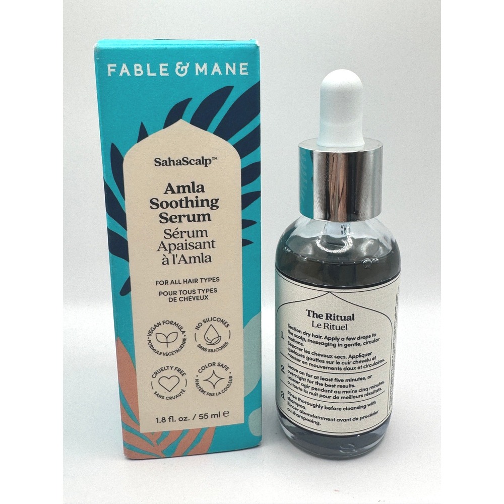 Fable & Mane SahaScalp Amla Soothing Serum 1.8oz NIB